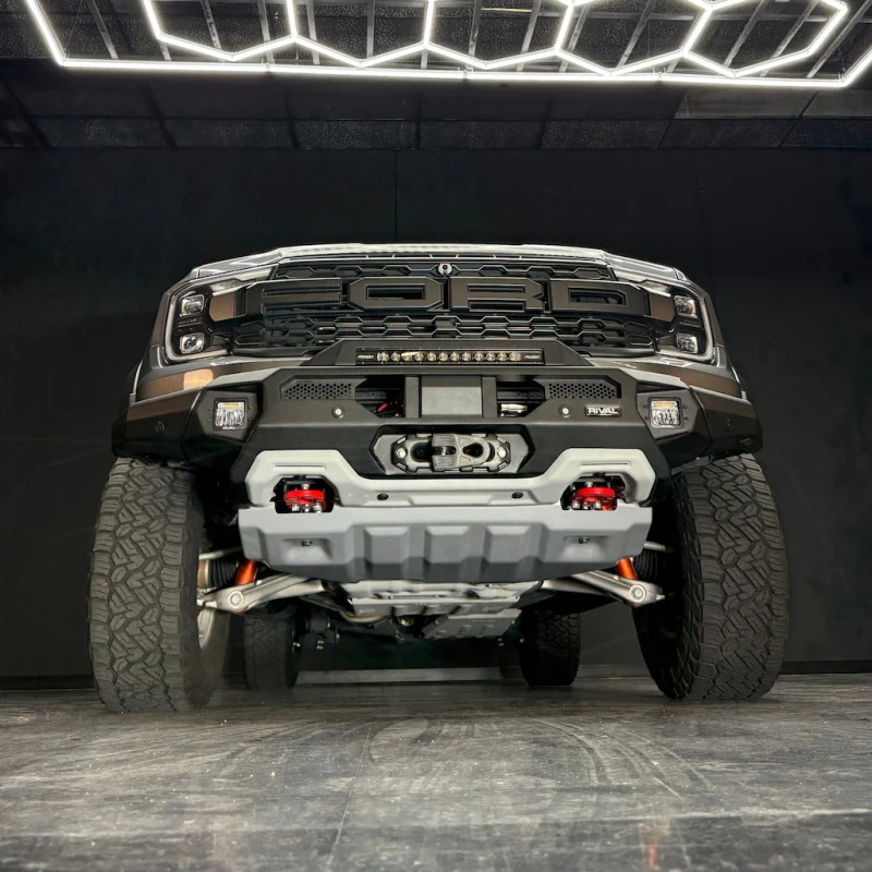 RIVAL 24-26 Ford Ranger Raptor Front Aluminum Bumper w/Winch Mount and Recovery Points - Image 22