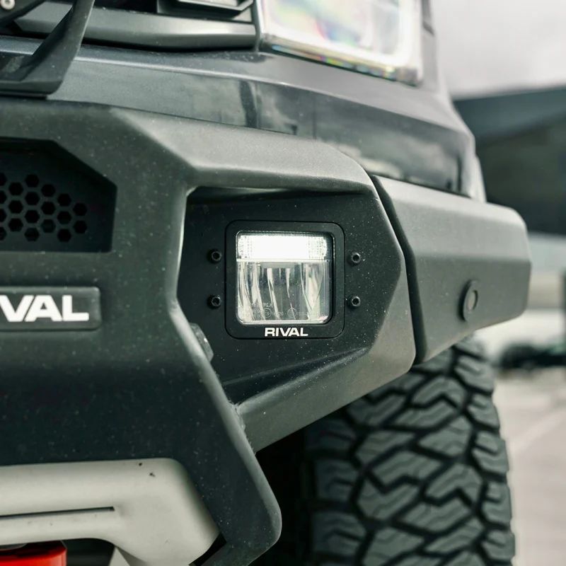 RIVAL 24-26 Ford Ranger Raptor Front Aluminum Bumper w/Winch Mount and Recovery Points - Image 24