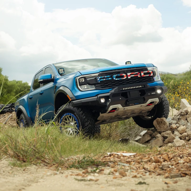 RIVAL 24-26 Ford Ranger Raptor Front Aluminum Bumper w/Winch Mount and Recovery Points - Image 27