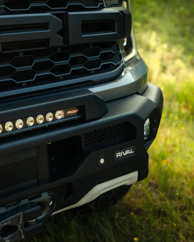 RIVAL 24-26 Ford Ranger Raptor Front Aluminum Bumper w/Winch Mount and Recovery Points - Image 29