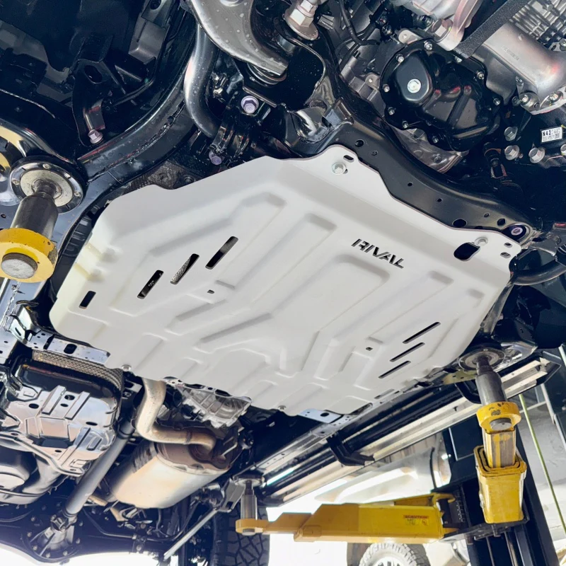 Rival 24-26 Toyota Tacoma i-Force Max Hybrid Aluminum Transmission Catalytic Converter Skid Plate - Image 4