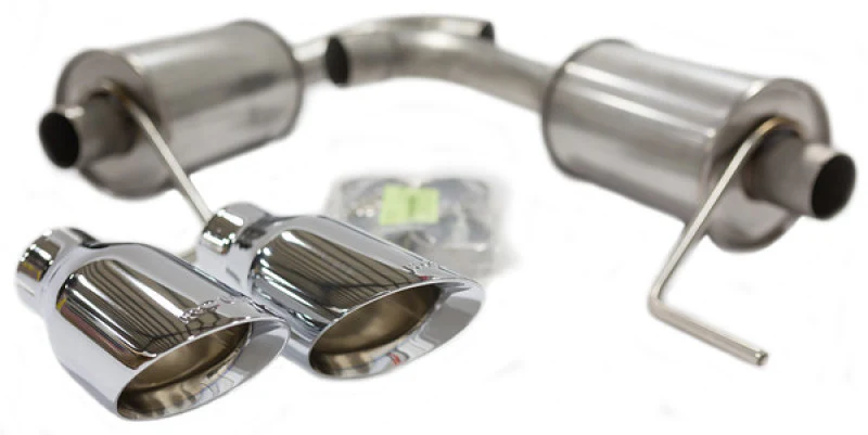 Roush 15-26 Ford Mustang 3.7L/2.3L V6/I4 Exhaust Kit w/ Round Tips - Image 3