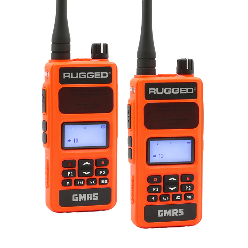 Rugged Radios 5W GMRS Handheld Radio - 2 Pack - Orange - Image 4