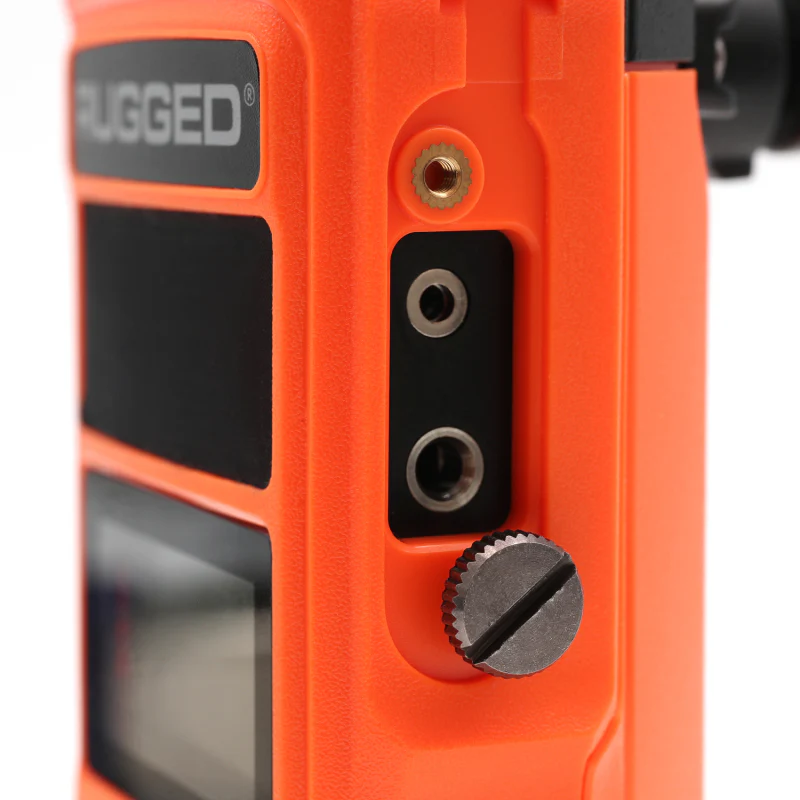 Rugged Radios GMRS Handheld Radio with NOAA Alerts - FM Radio - Safety Orange - Image 3