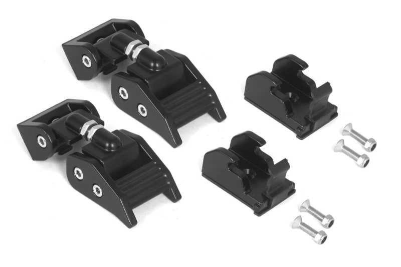 Rugged Ridge 97-06 Jeep Wrangler TJ Black Aluminum Hood Catches - Image 2