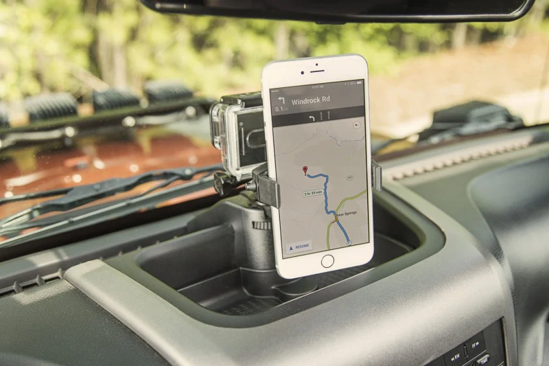 Rugged Ridge Dash Multi-Mount Phone Kit 11-18 Jeep Wrangler - Image 3