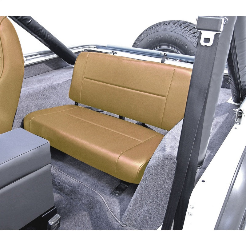 Rugged Ridge Fixed Rear Seat Tan 55-95 Jeep CJ / Jeep Wrangler - Image 3