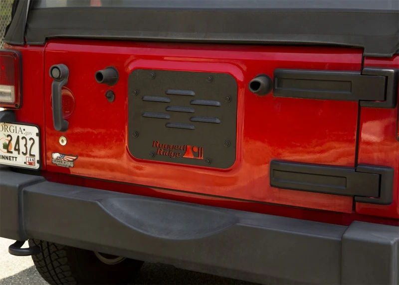 Rugged Ridge Tire Carrier Delete Plate 07-18 Jeep Wrangler JK - Image 3