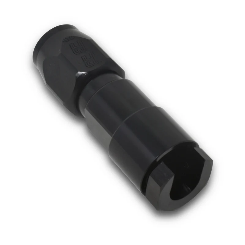 Russell Performance 3/8in SAE Quick Disc Female to -6 Hose Black Straight Hose End - Image 5