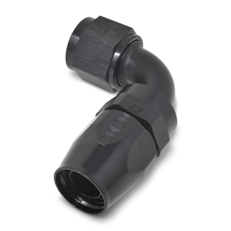 Russell Performance -6 AN Black 90 Degree Full Flow Hose End - Image 4