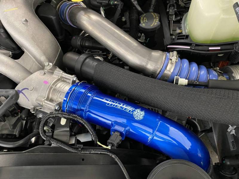 Sinister Diesel 17-19 Ford Powerstroke 6.7L Cold Side Charge Pipe - Image 4