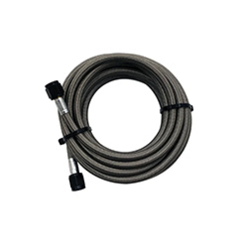 Snow Performance 15ft Braided Stainless Line (Black) w/ -4AN Fittings (NX Version) - Image 2