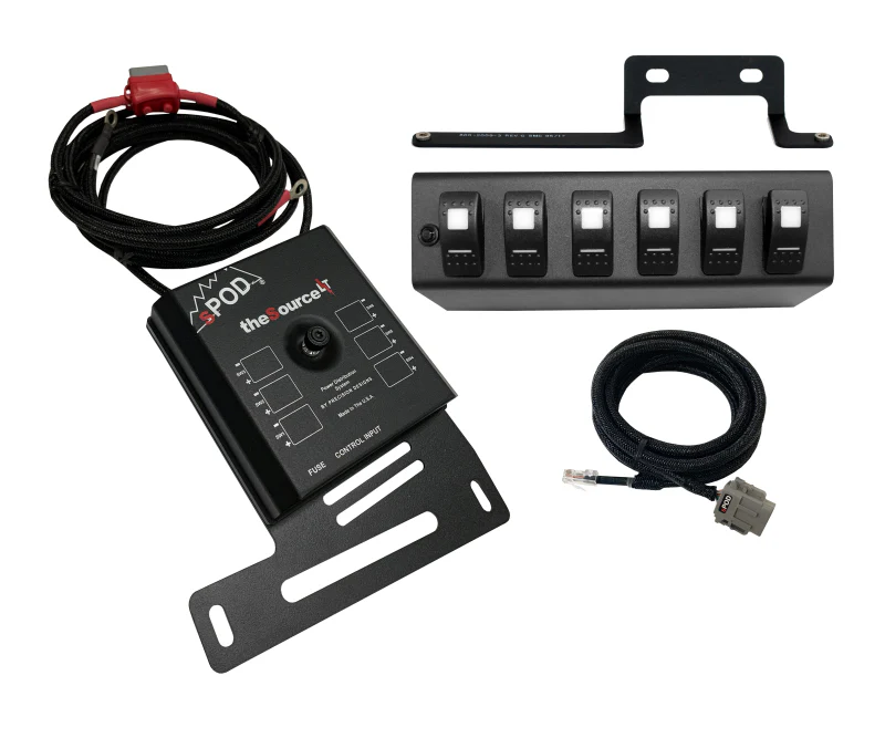 sPOD 09-18 Jeep Wrangler JK SourceLT w/Amber LED Switch Panel