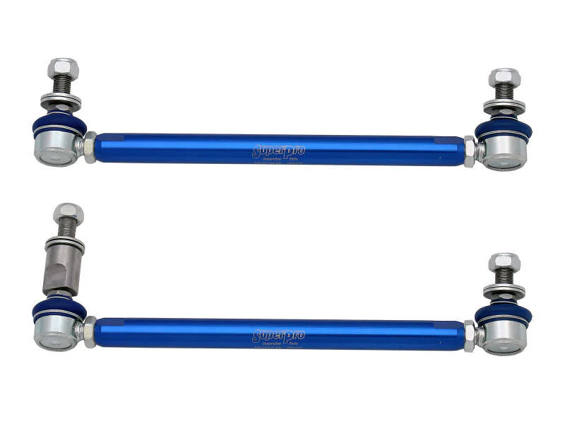 SuperPro 2015 Audi A3 Quattro Premium Front HD Adjustable End Link Set w/ DCC Adapter - Image 2