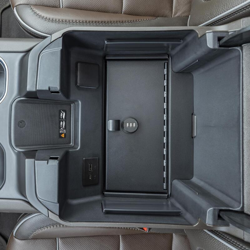 Tuffy Console Safe W/ Combo Lock For Chevrolet Silverado W/ Wireless Charging Pad Console - Image 4