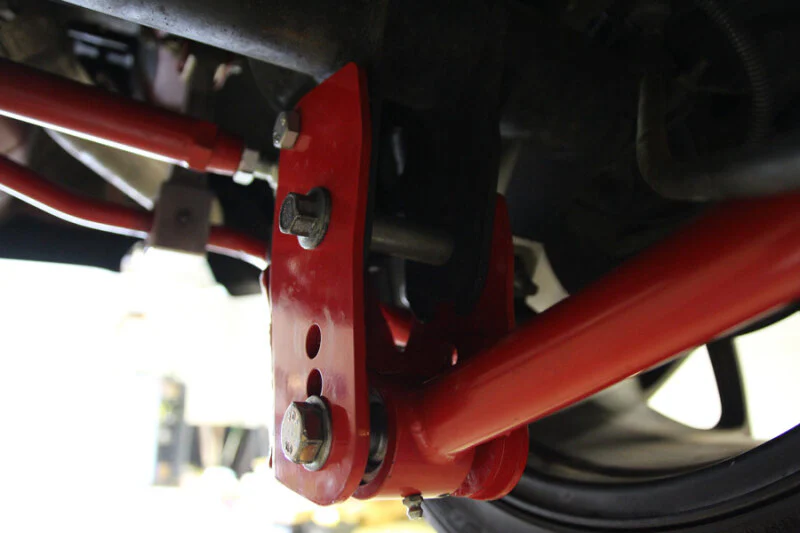 UMI Performance 05-14 Ford Mustang Rear Control Arm Relocation Brackets- Bolt In - Image 8