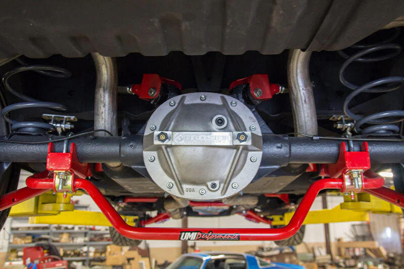 UMI Performance 64-72 GM A-Body 1in Tubular Rear Sway Bar Chassis Mounted - Image 2