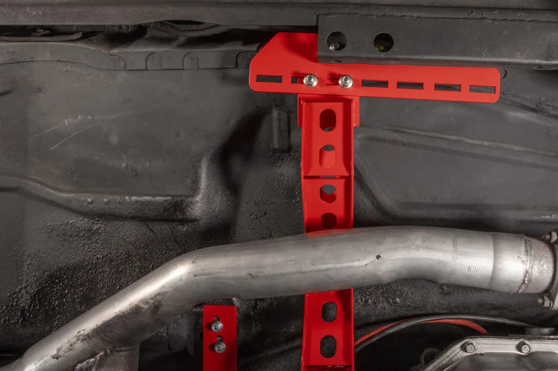 UMI Performance 78-88 GM G-Body Modular Adjustable Transmission Crossmember - Red - Image 2
