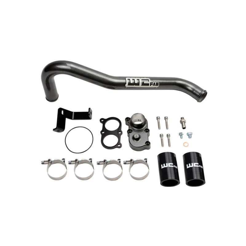 Wehrli 06-10 Duramax LBZ/LMM Thermostat Housing Kit - Gloss Black - Image 3