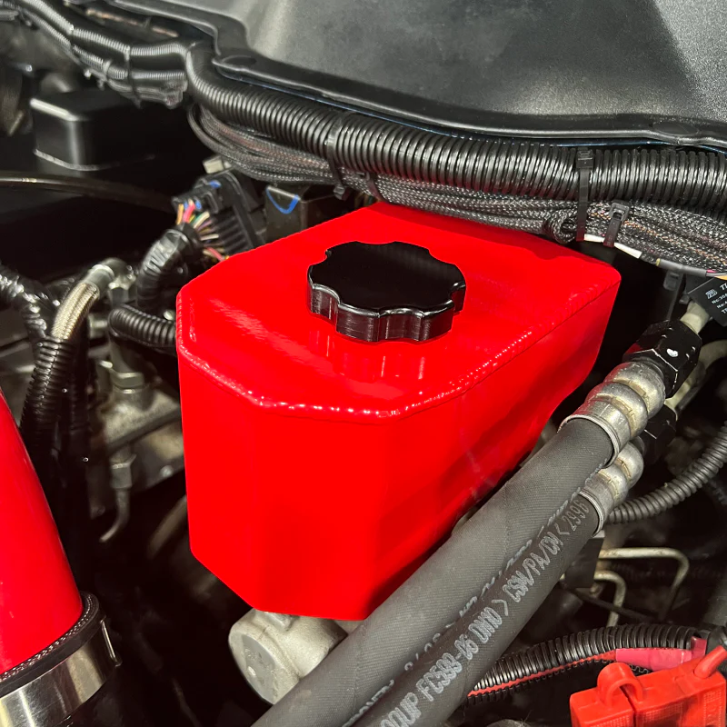 Wehrli 06-23 Cummins 5.9L & 6.7L Brake Reservoir Cover - WCFab Red - Image 6