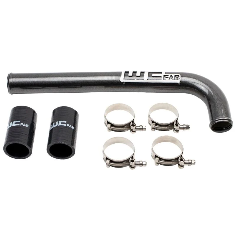 Wehrli 10-18 Dodge 6.7L Cummins (Non 13-15 w/Dual Rads/Twin CP3) Upper Coolant Pipe - WCFab Red - Image 4
