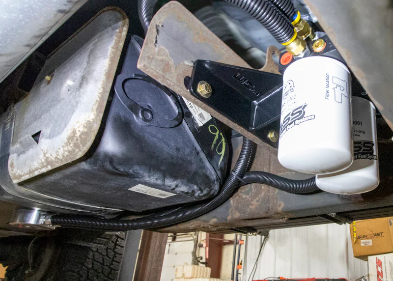Wehrli 11-16 Chevrolet 6.6L Duramax FASS Fuel System Relocation Bracket (Crew Cab Only) - Image 5