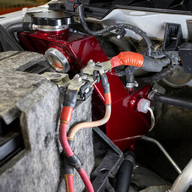 Wehrli 13-18 Dodge 6.7L Cummins OEM Placement Coolant Tank Kit - WCFab Red - Image 5