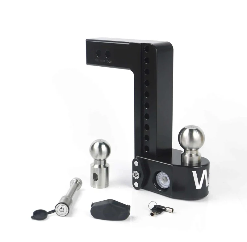 Weigh Safe 10in Drop Hitch w/Built-in Scale & 2.5in Shank (8K/18.5K GTWR) w/WS05 - Black Cerakote - Image 2