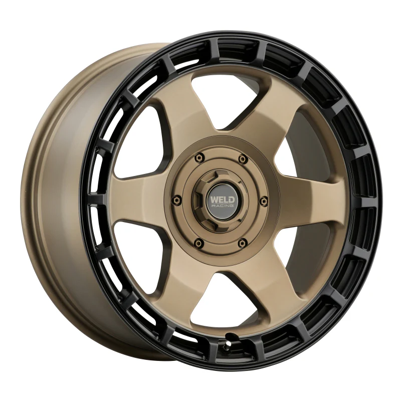 Weld Off-Road Ridge 20x9 - 8x170 BP - ET0 - 125.1mm CB - Satin Bronze Wheel (Black Ring) - Image 3