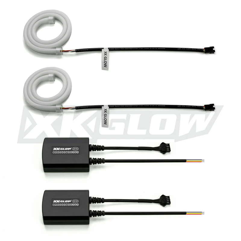 XK Glow 24inch - 2pc Sequential Switchback LED Strip Kit DRL Turnsignal for Headlights - Image 2