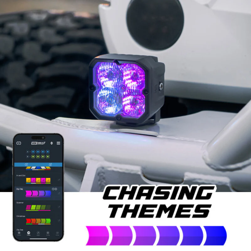 XKGlow XKmax RGBW Addressable Cube Light Kit - Flood Beam - Image 2